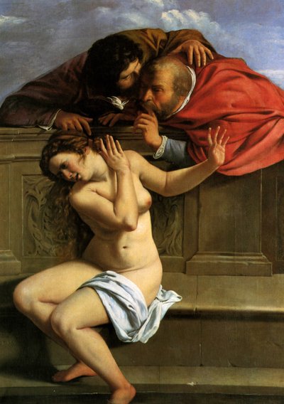 スザンナと長老 作： Artemisia Gentileschi